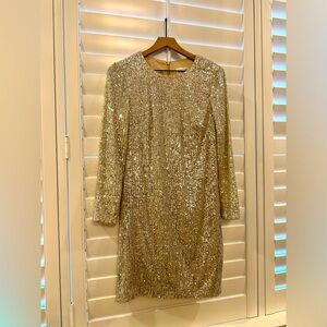 Eliza J Sequin Shift Dress, worn by me once